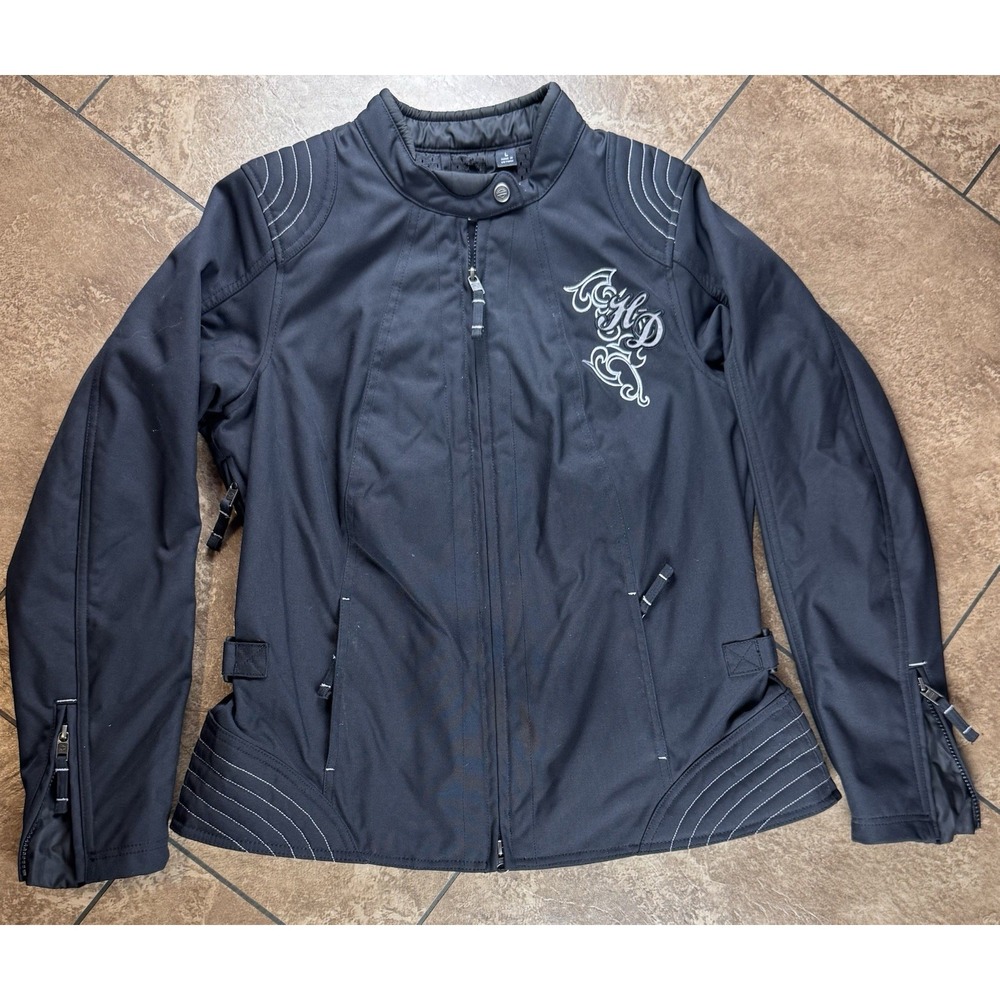 Harley-Davidson Women's Triple Vent Riding Jacket Skull Size L